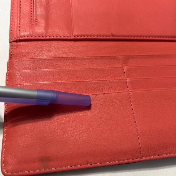 Marc By Marc Jacobs Burgundy Leather Trifold Wallet - Picture 10 of 15